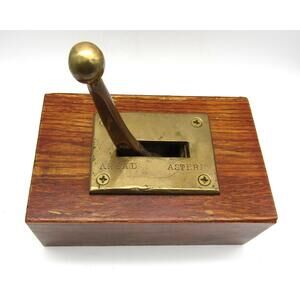 Authentic Antique A. Robinson Ship Telegraph – Original Patina 19th C Nautical